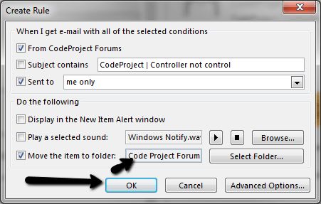 Move Mails from Inbox To Other Folder